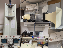 The figure illustrates some of the laboratory setups used in various experiments in the fields of fluid mechanics and heat transfer