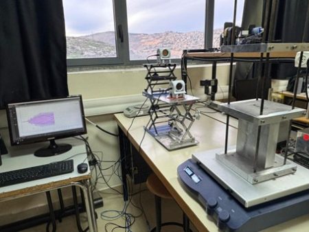 A data acquisition system is employed for the multi-degree-of-freedom (MDOF) structure. A displacement sensor is installed on each floor, and the measured responses are displayed in real time through the data acquisition interface.