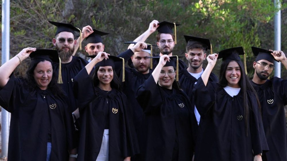 Students at the graduation ceremony