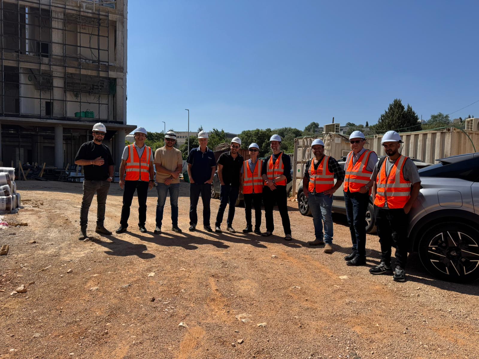 משלחת מאוניברסיטת אריאל ביקרה במחלקה להנדסה אזרחית